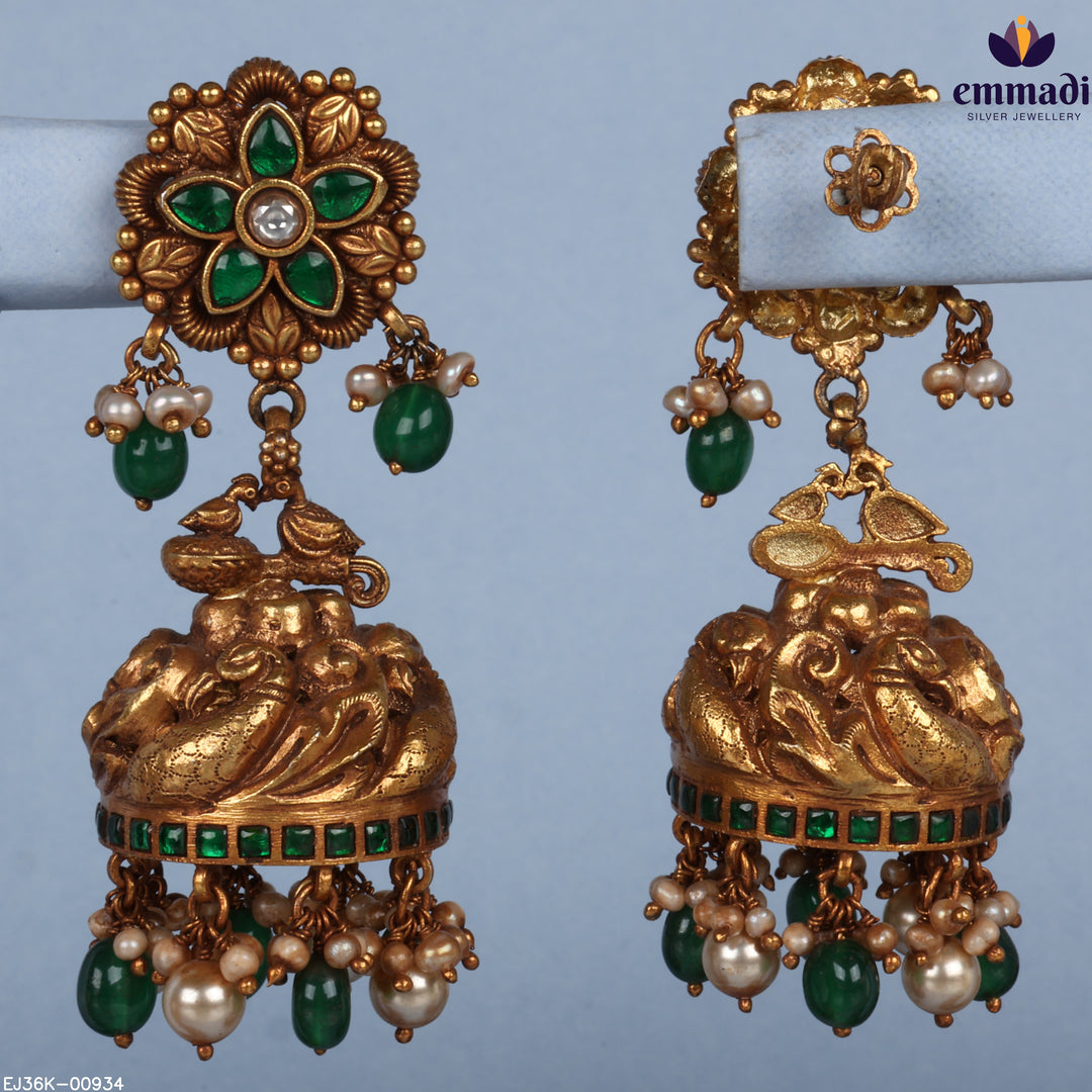 Jhumka Kundan Nakshi