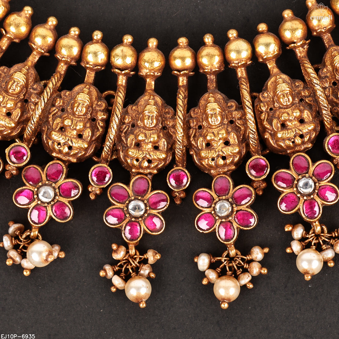Short Necklace Kundan Nakshi