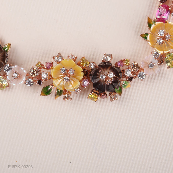 Short Necklace Gem Stone