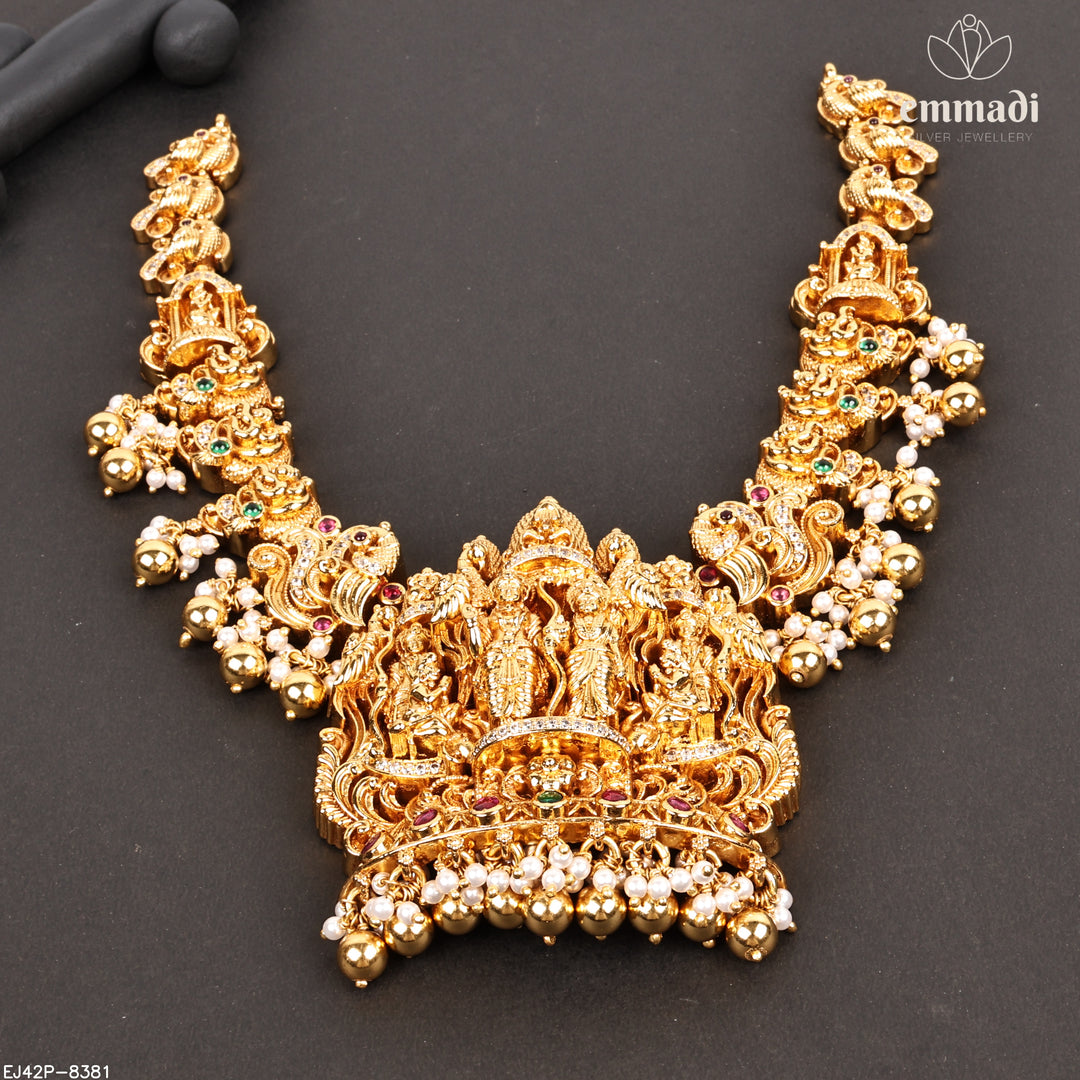Short Necklace Premium Nakshi