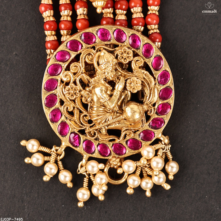 Long Necklace Kundan Nakshi