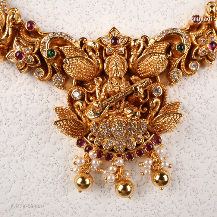 Short Necklace Premium Nakshi