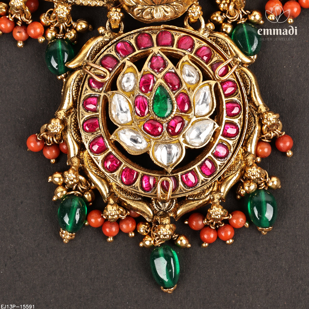 Short Necklace Kundan Nakshi