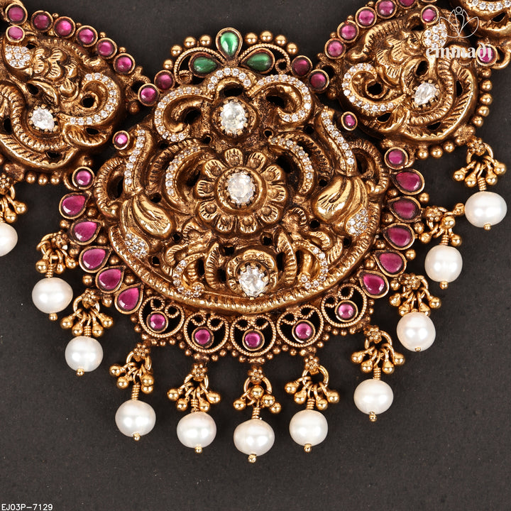 Short Necklace Kundan Nakshi