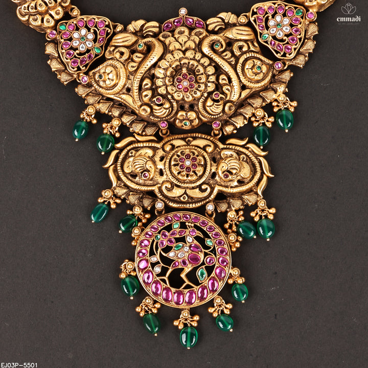 Long Haram Premium Kundan Nakshi