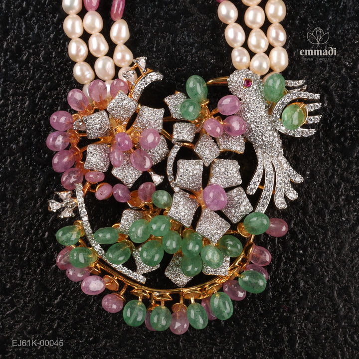 Long Necklace Gem Stone