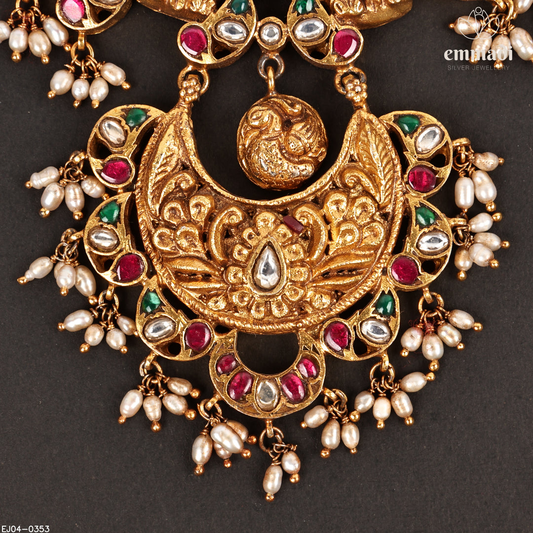 Short Necklace Kundan Nakshi
