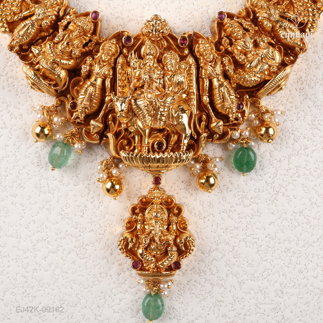 Short Necklace Premium Nakshi