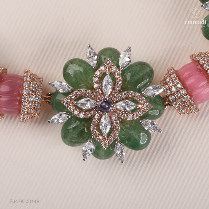 Short Necklace Gem Stone