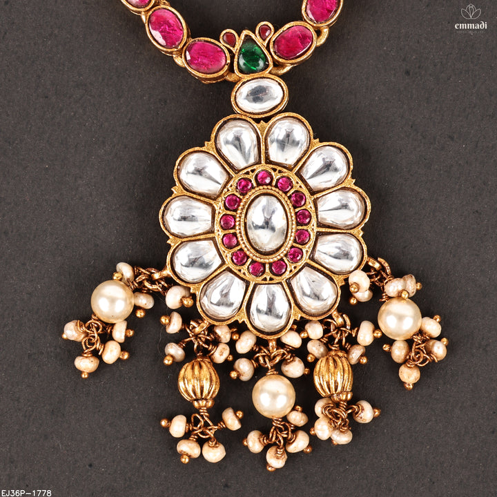 Short Haram Kundan Nakshi