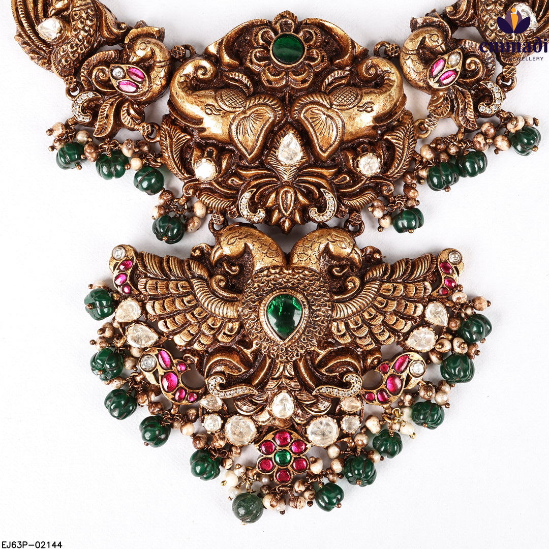 Long Necklace Kundan Nakshi