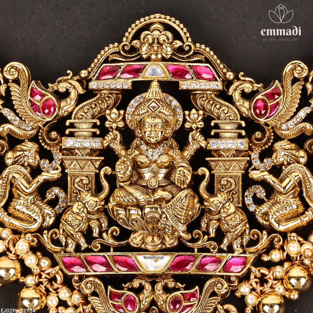 Short Necklace Premium Nakshi
