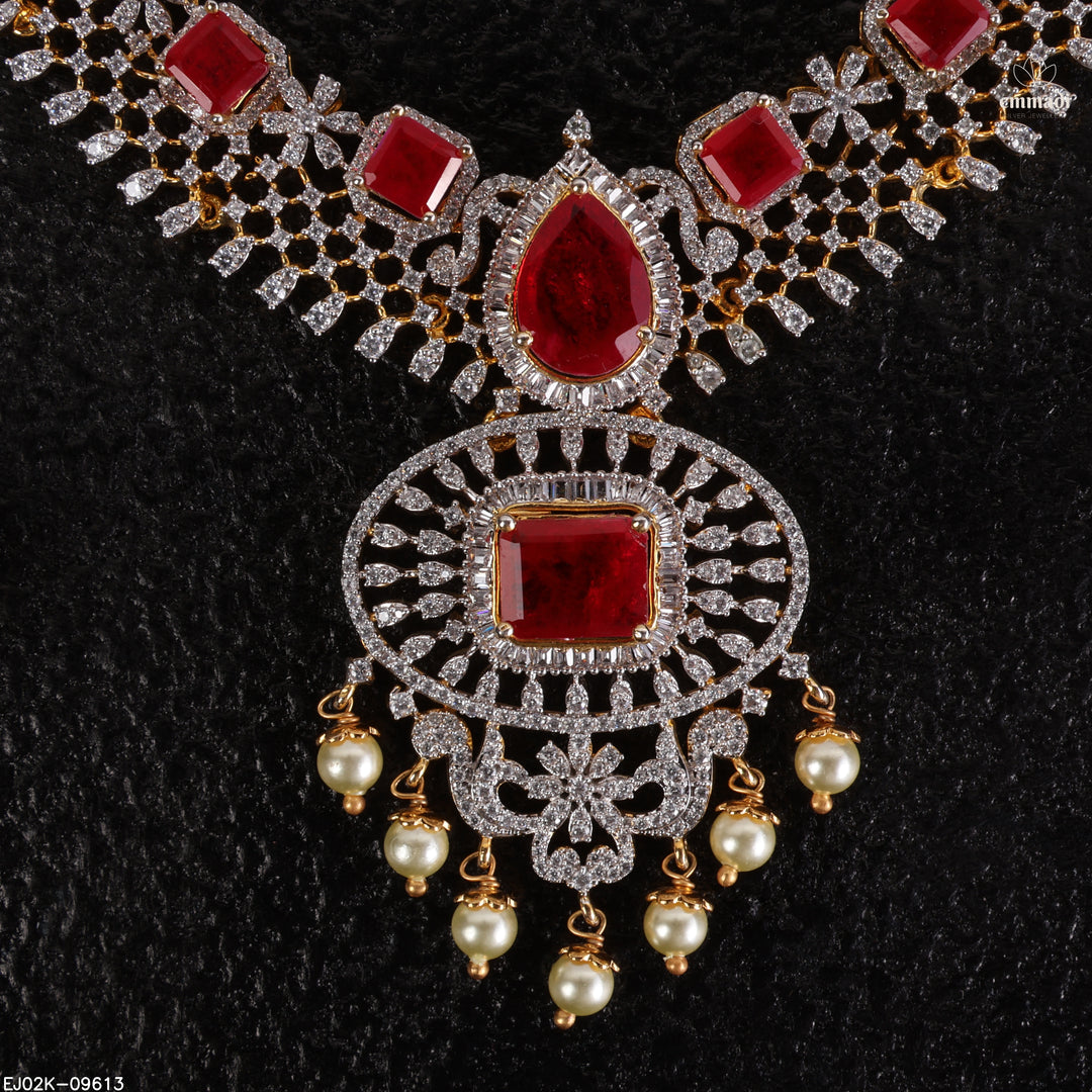 Short Necklace Premium Cz