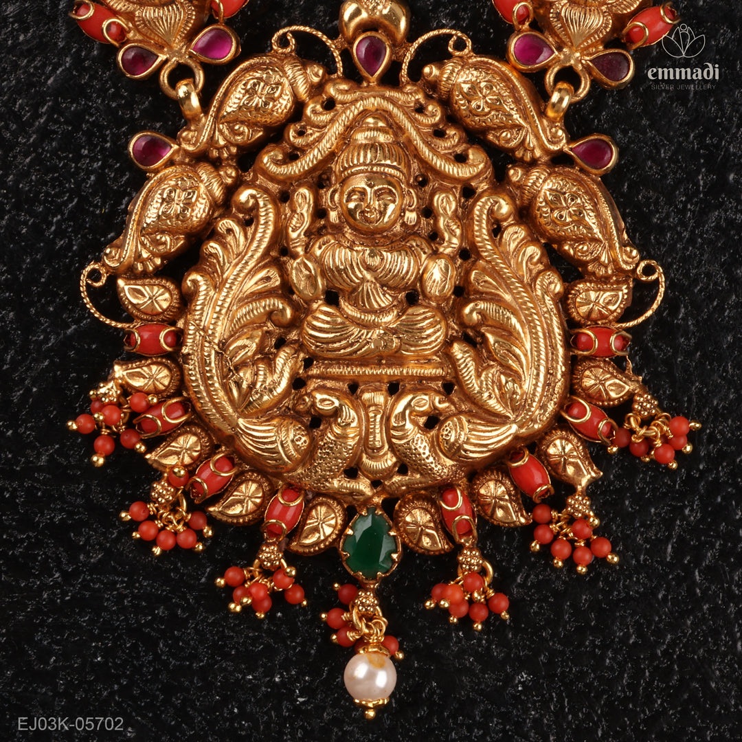 Long Necklace Kundan Nakshi