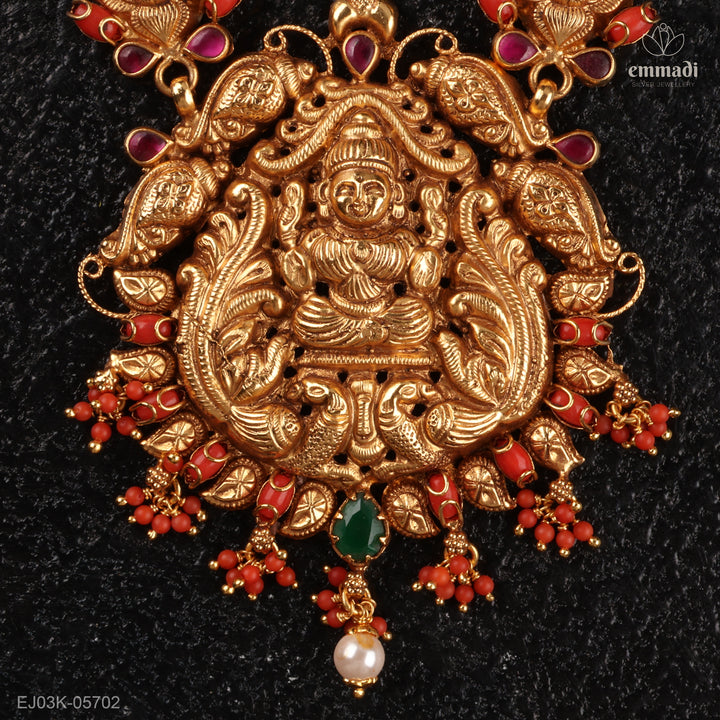 Long Necklace Kundan Nakshi