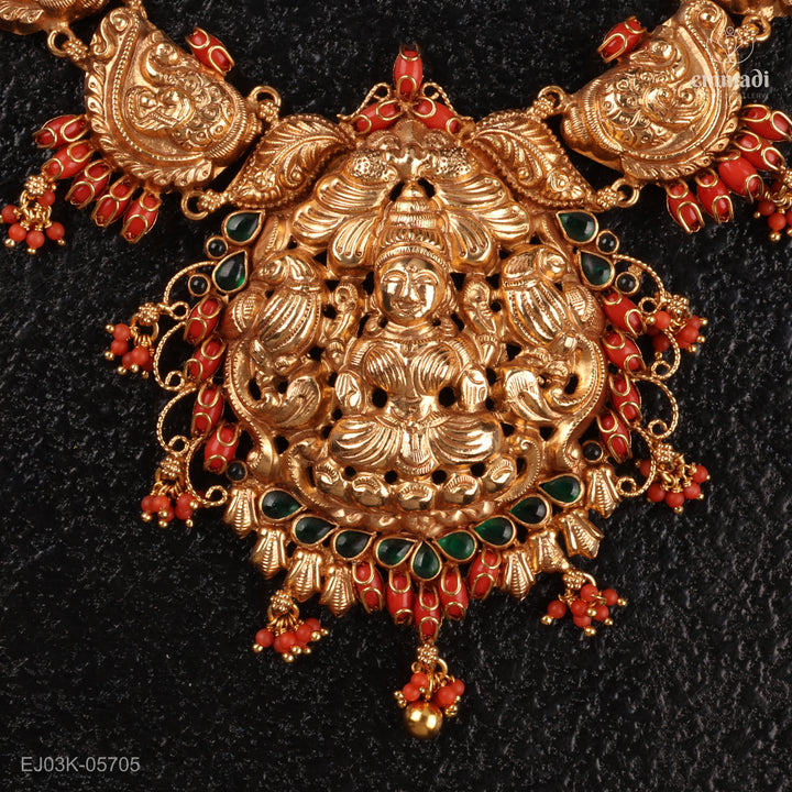 Long Necklace Kundan Nakshi