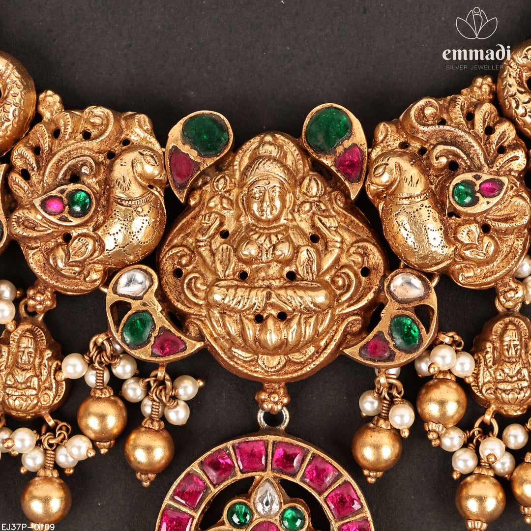 Short Necklace Kundan Nakshi