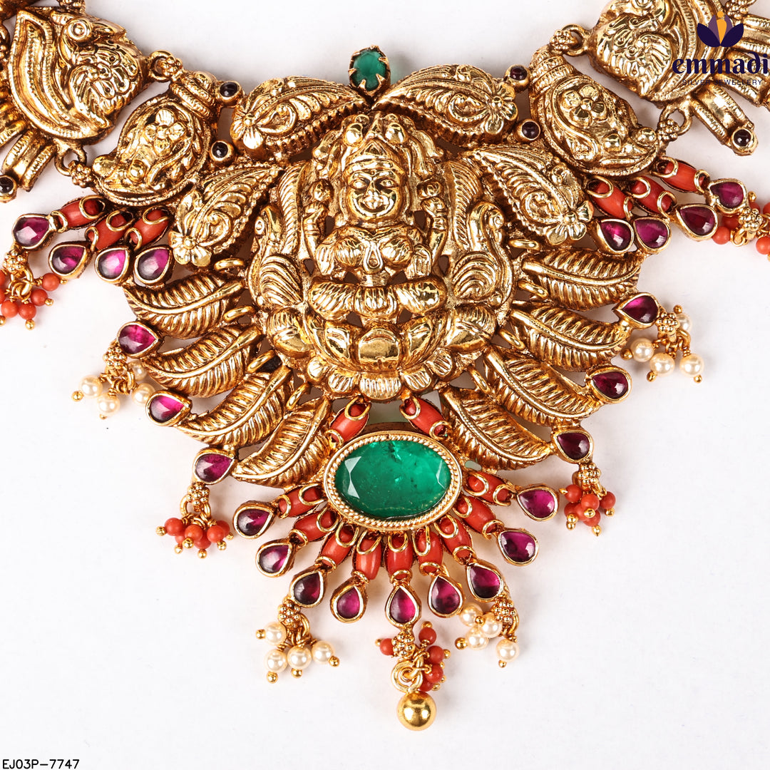 Long Necklace Kundan Nakshi
