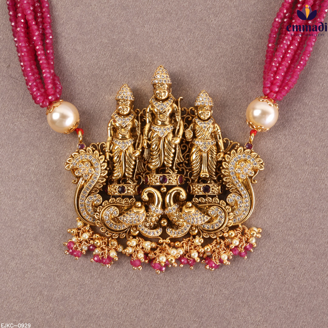 Long Necklace Premium Nakshi