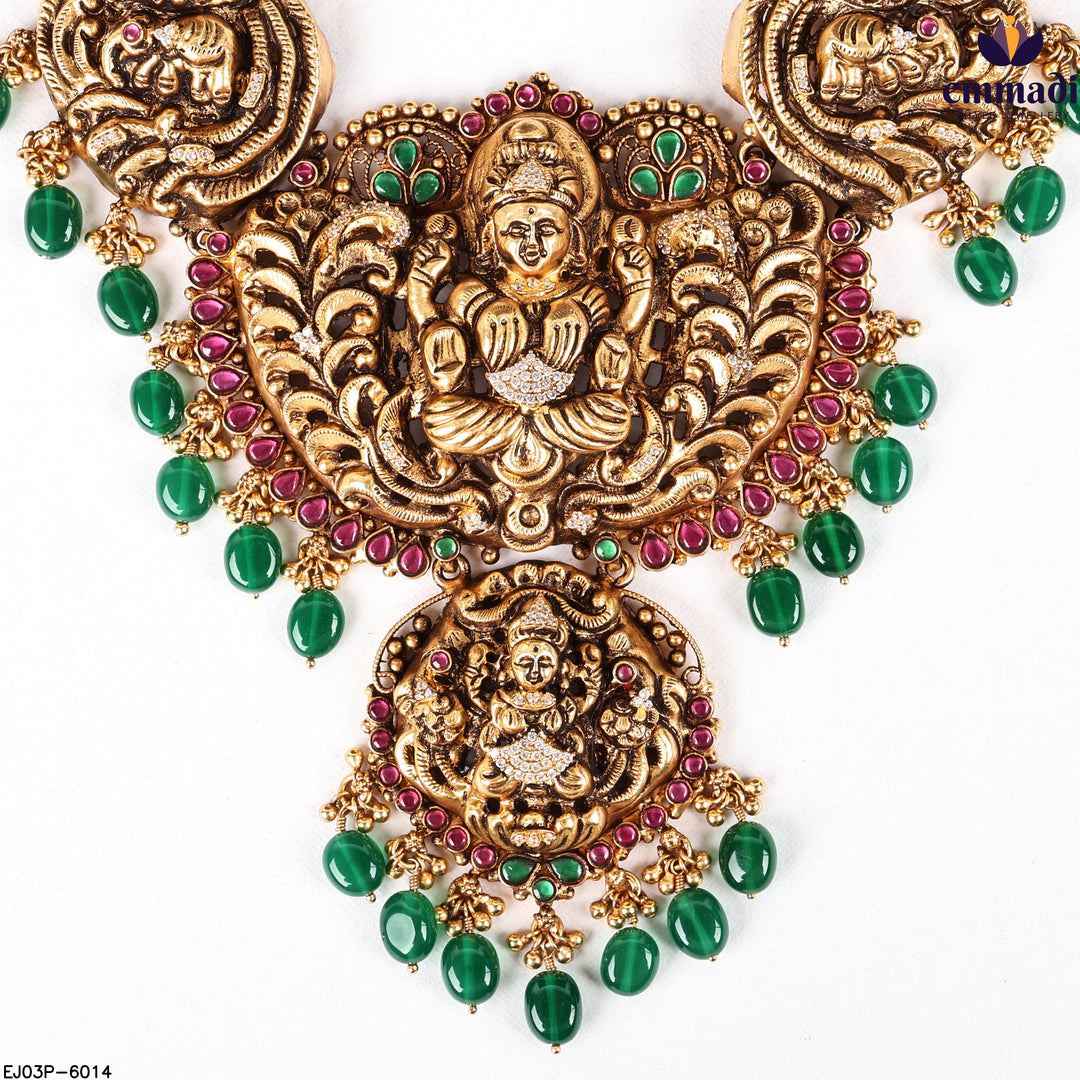 Long Necklace Kundan Nakshi