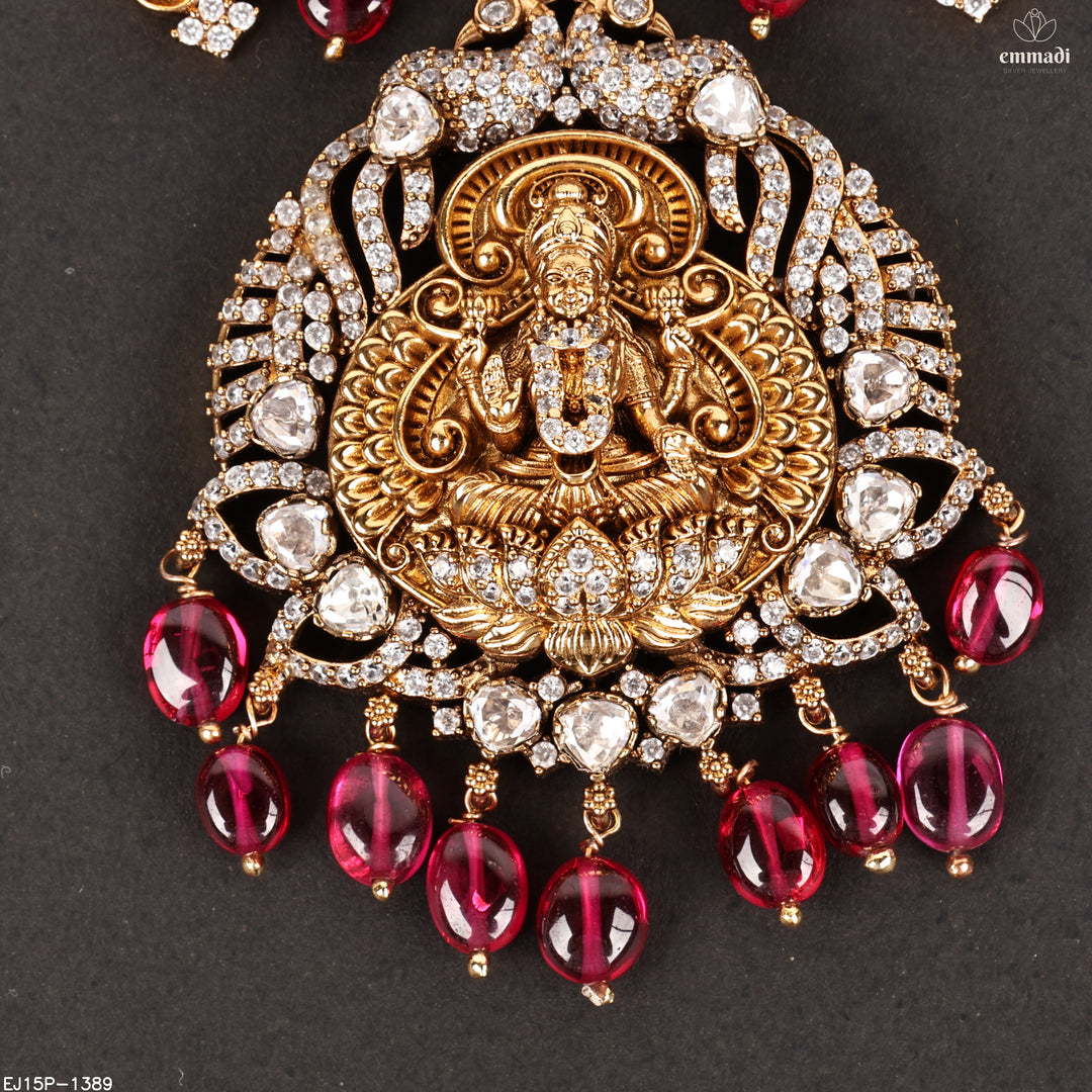 Short Necklace Moissanite Nakshi