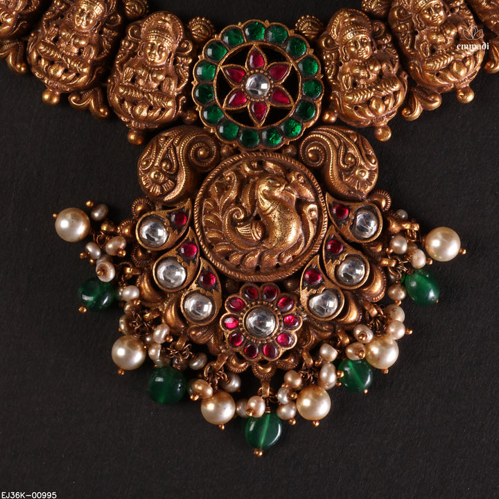Short Necklace Kundan Nakshi