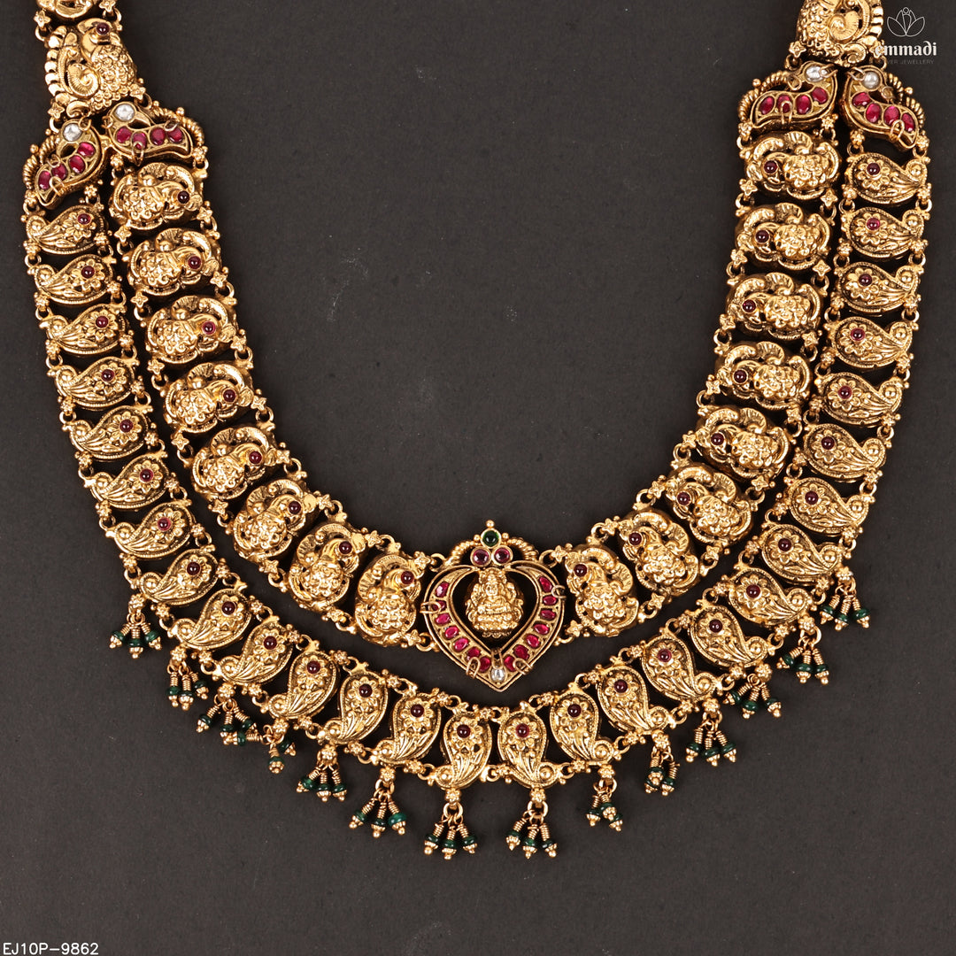Long Necklace Kundan Nakshi