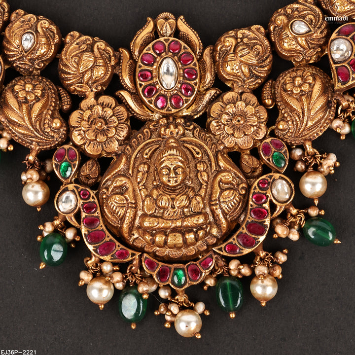 Short Necklace Kundan Nakshi