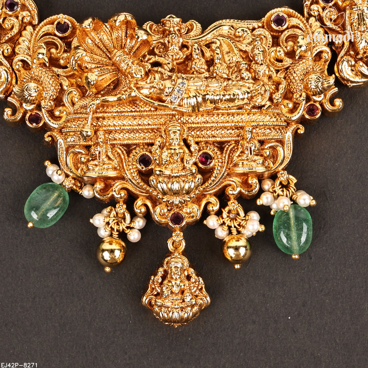Short Necklace Premium Nakshi