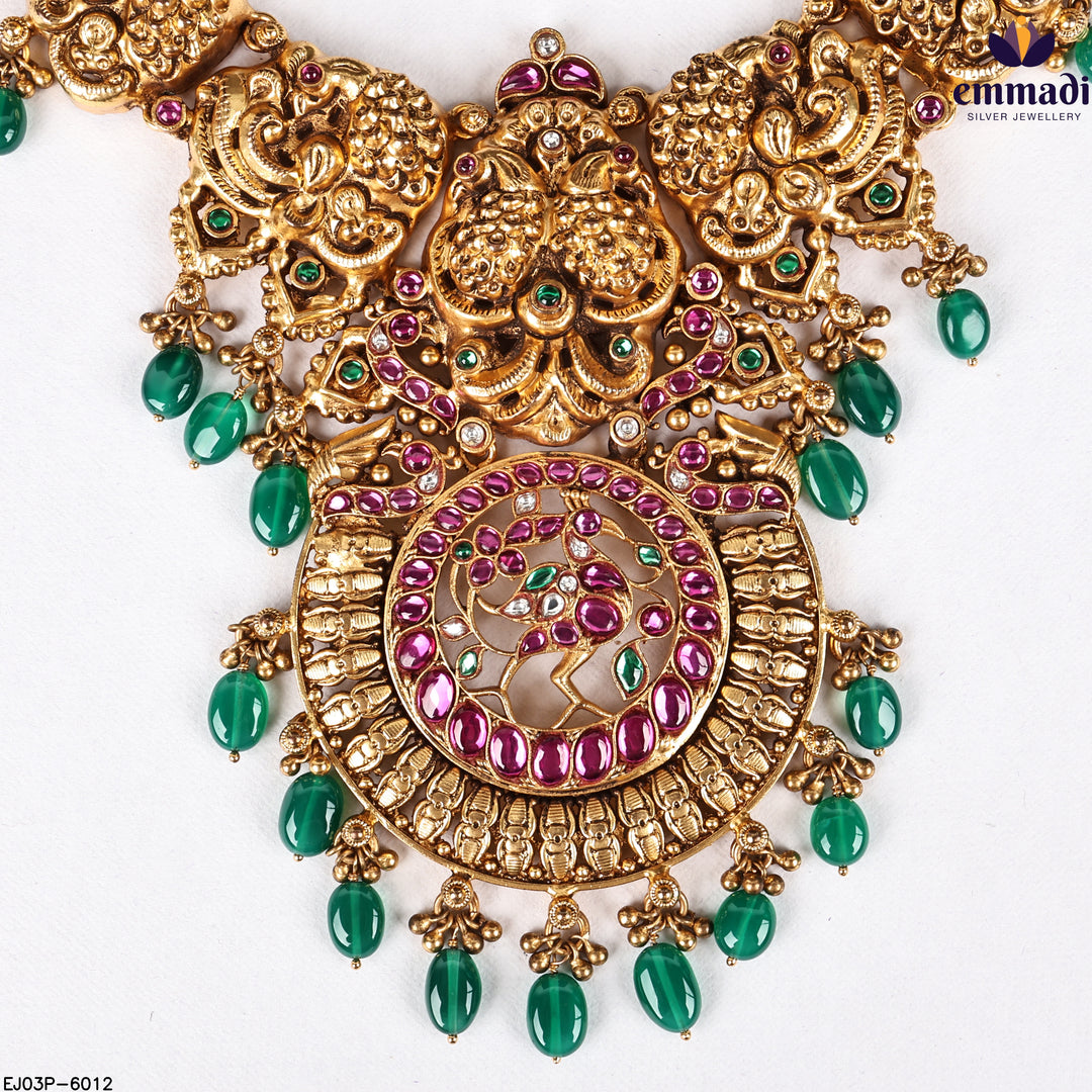 Long Necklace Kundan Nakshi