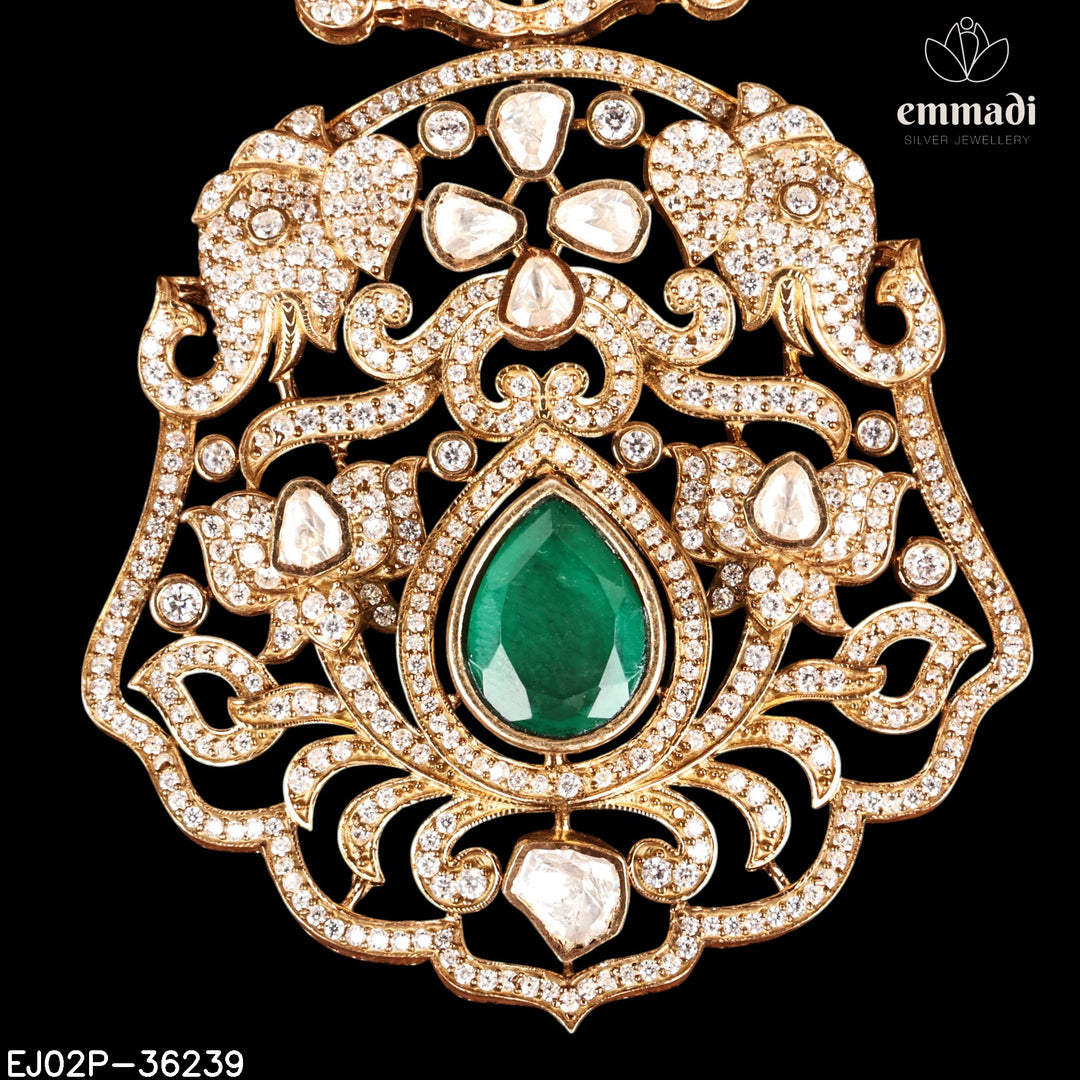 Pendant Brouch Moissanite