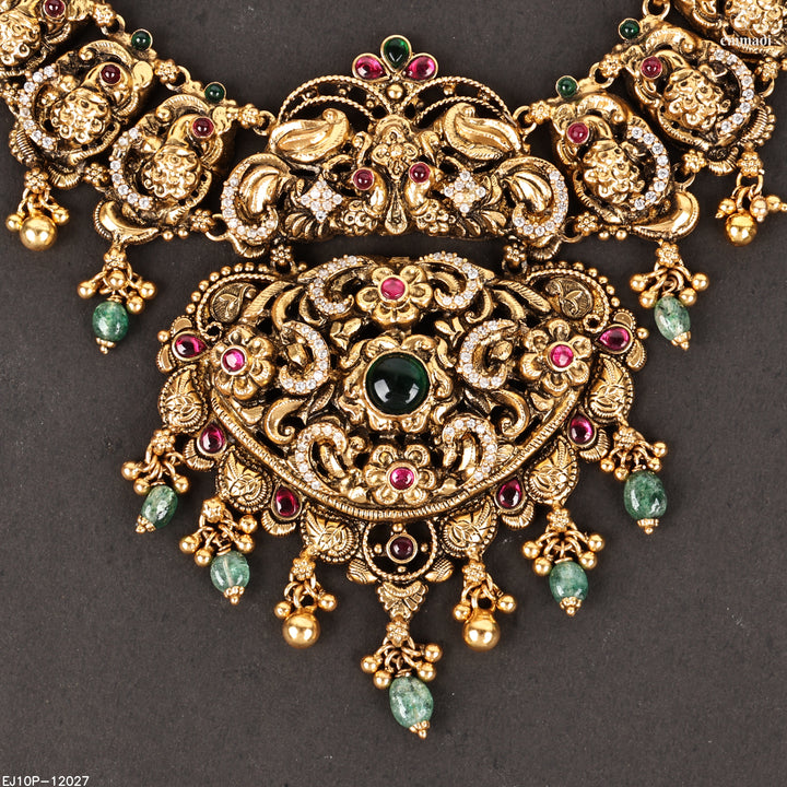 Long Necklace Kundan Nakshi