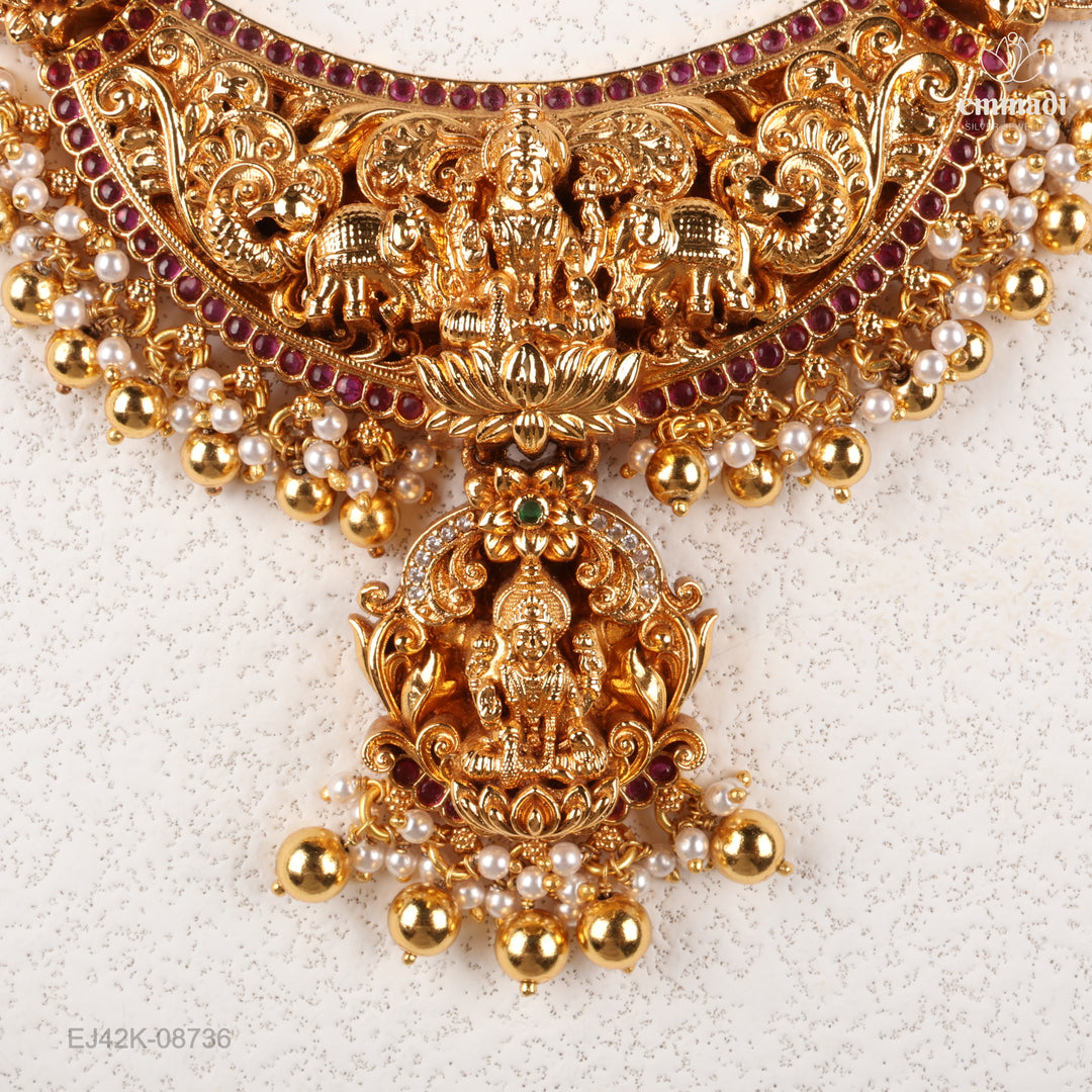 Short Necklace Premium Nakshi