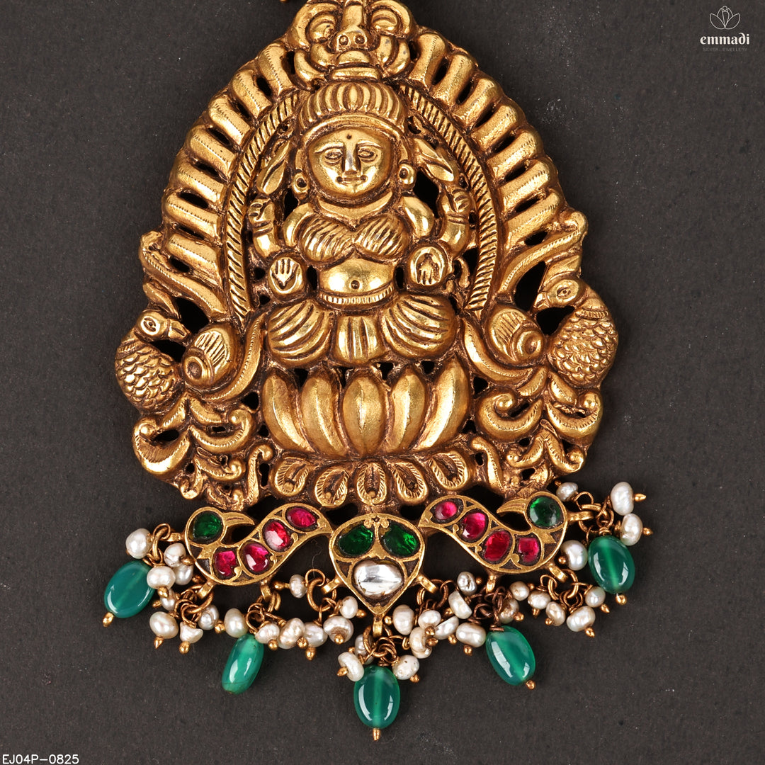 Long Necklace Kundan Nakshi