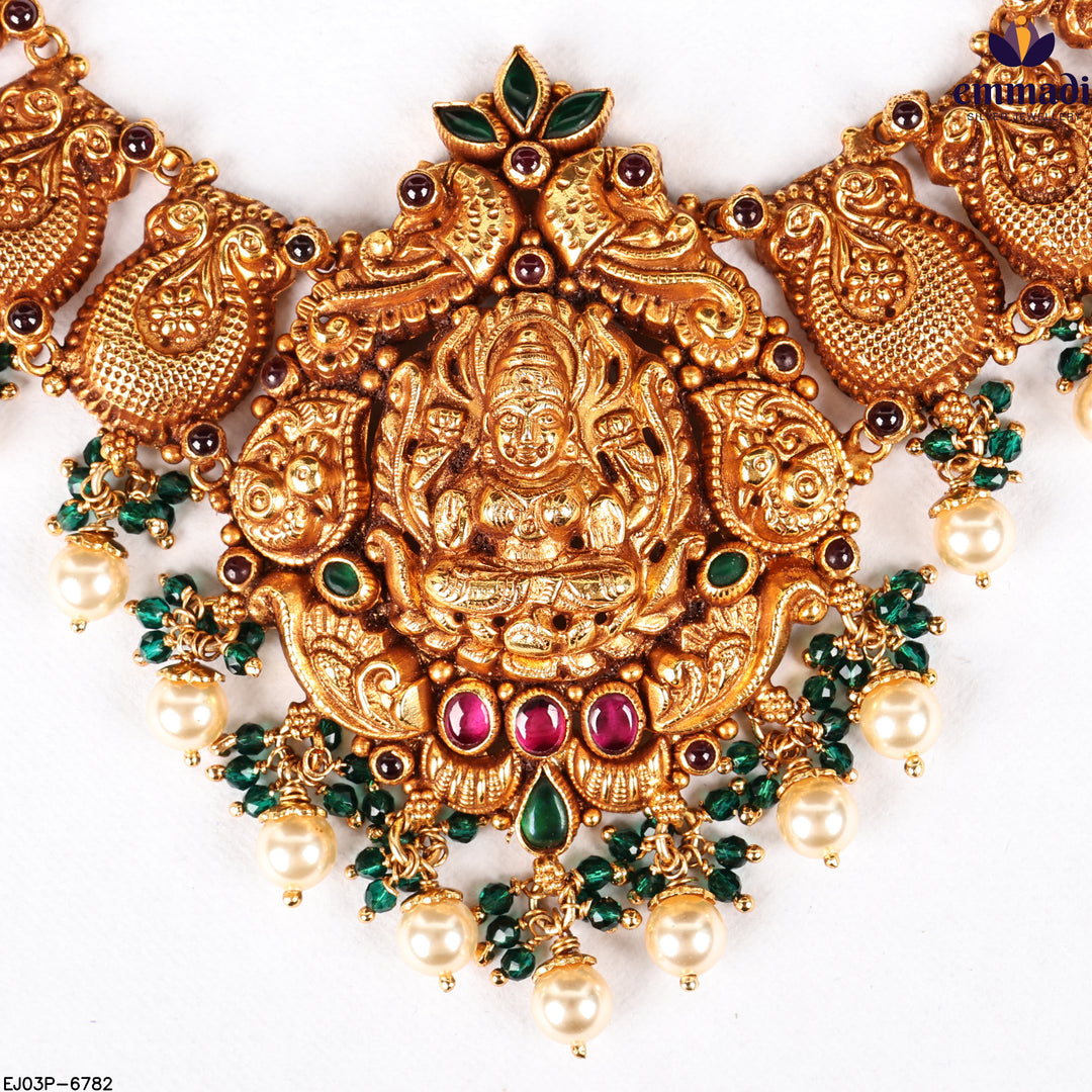 Long Necklace Kundan Nakshi