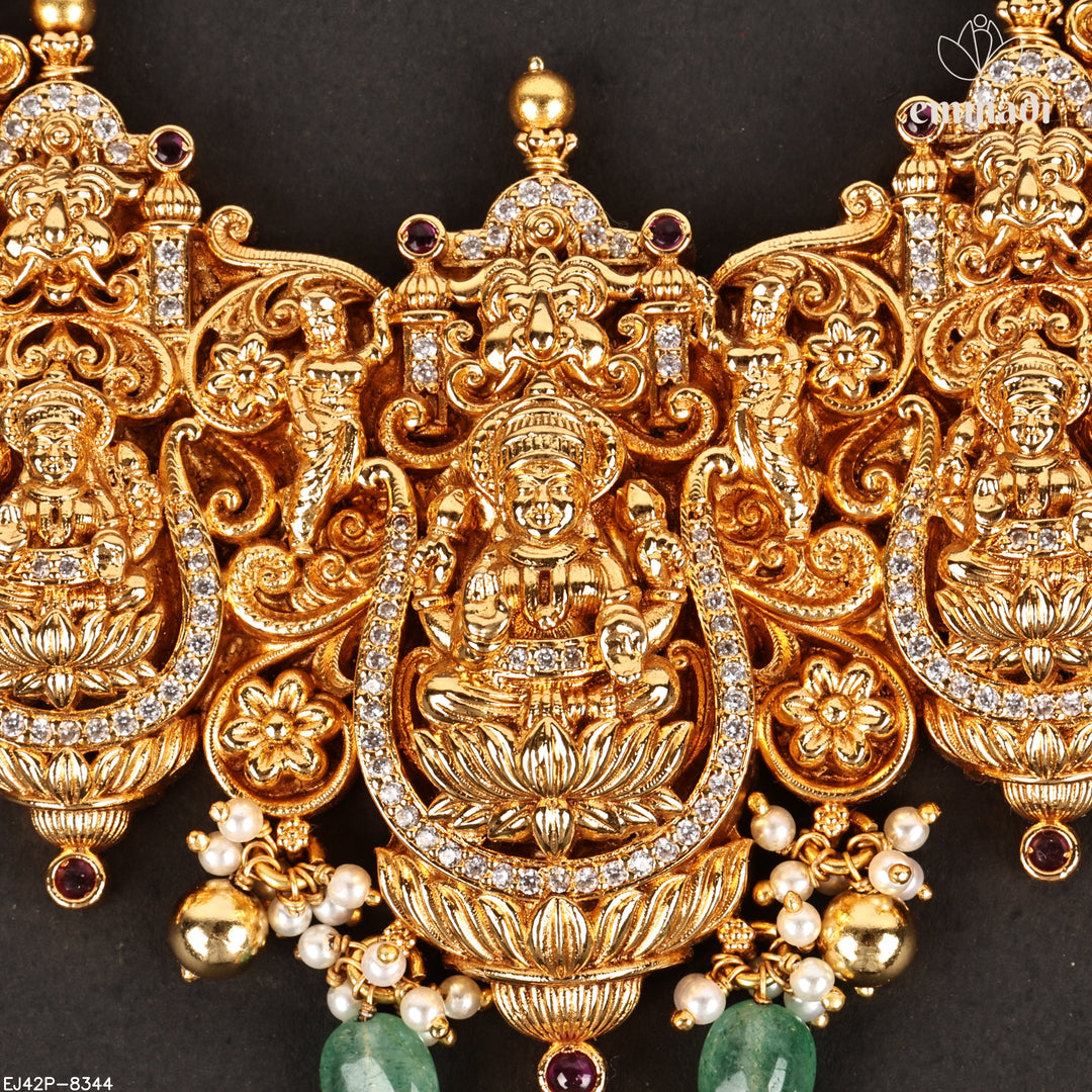 Short Necklace Premium Nakshi