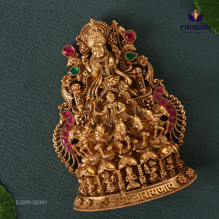Pendant Premium Kundan Nakshi
