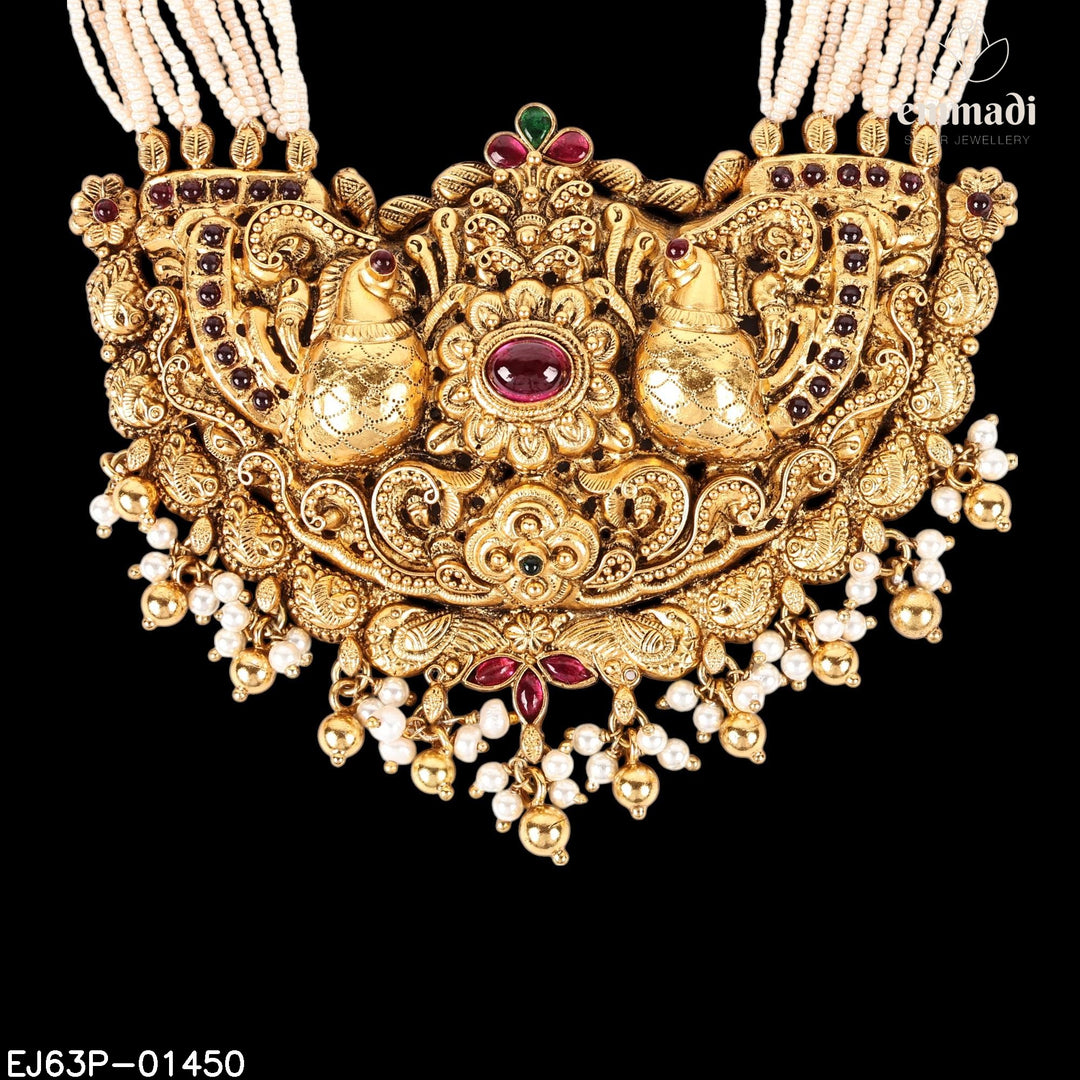 Long Necklace Kundan Nakshi
