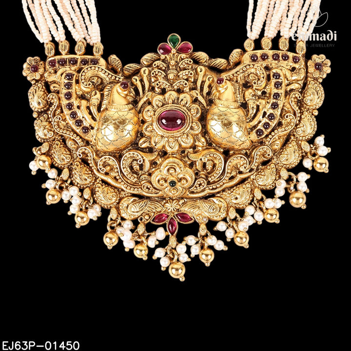 Long Necklace Kundan Nakshi