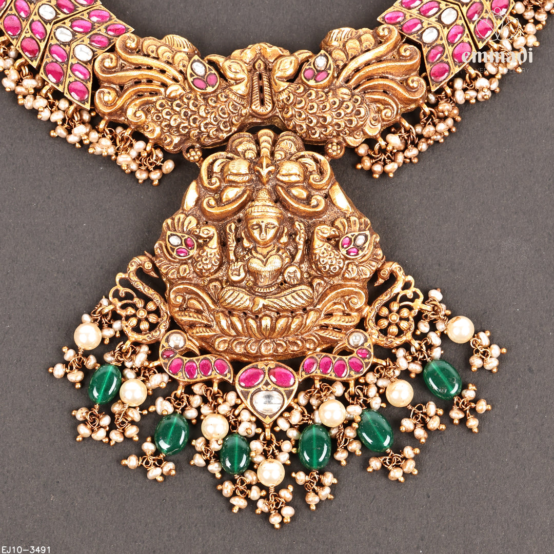 Short Necklace Kundan Nakshi