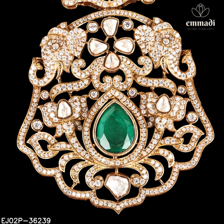 Pendant Brouch Moissanite