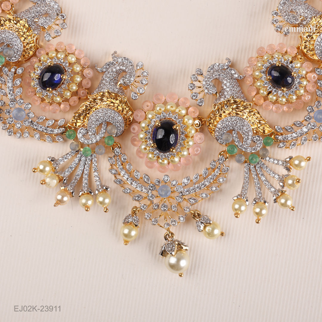 Short Necklace Gem Stone