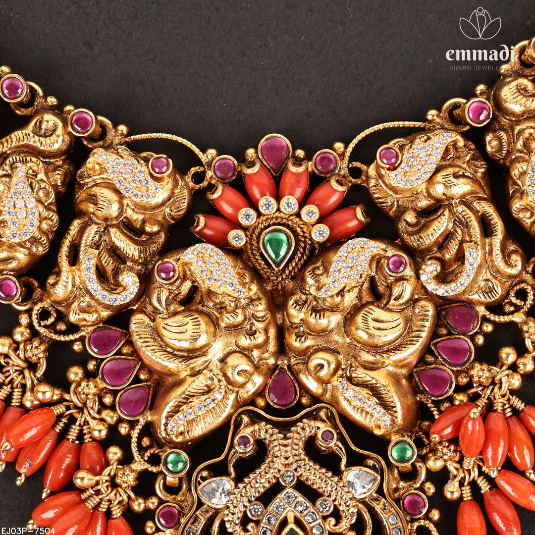 Short Necklace Kundan Nakshi