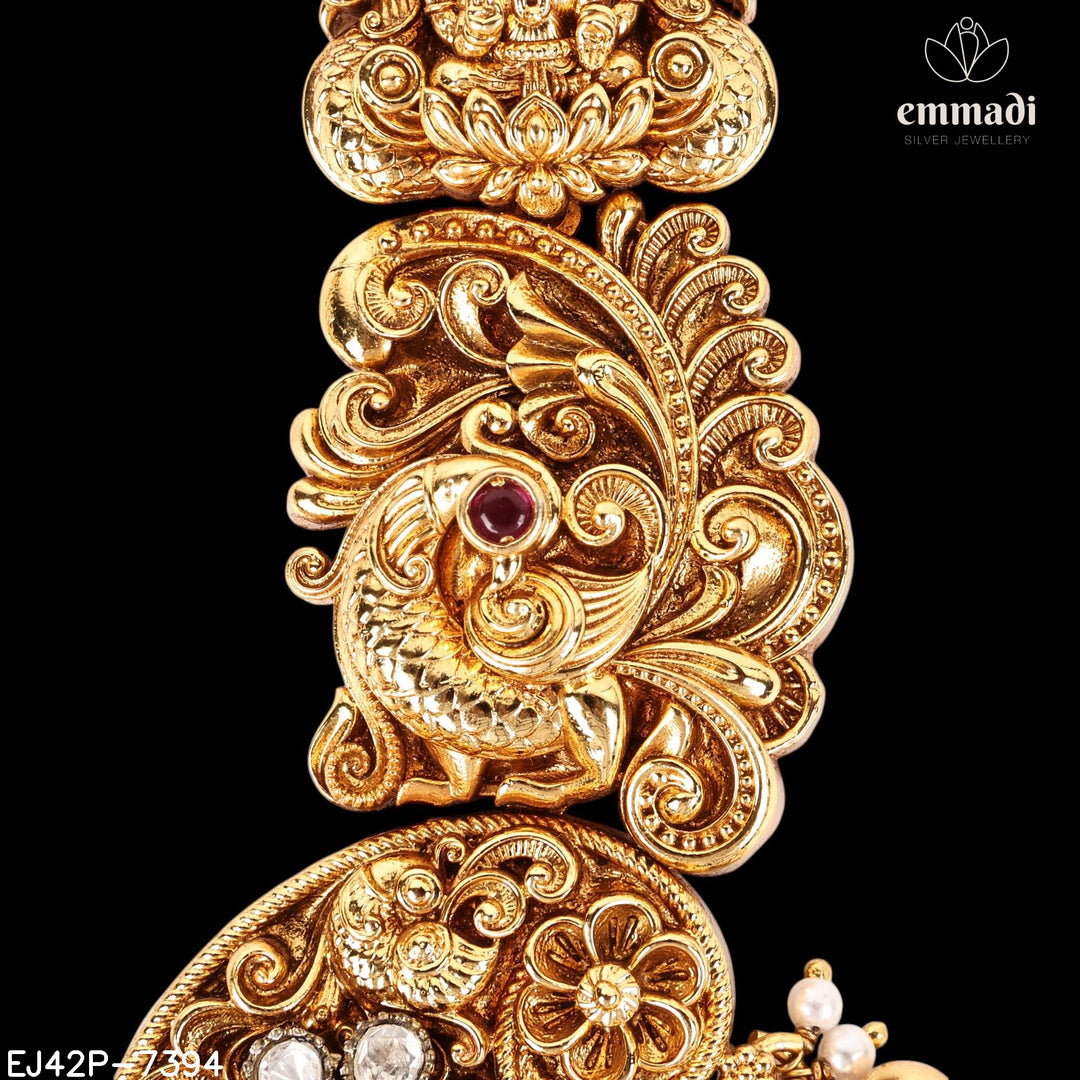 Long Necklace Moissanite Nakshi