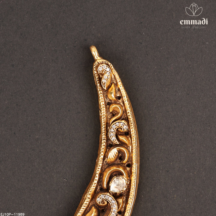 Short Necklace Moissanite Nakshi
