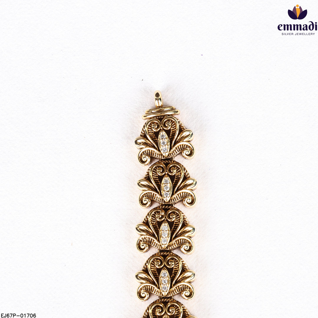 Long Necklace Premium Kundan Nakshi
