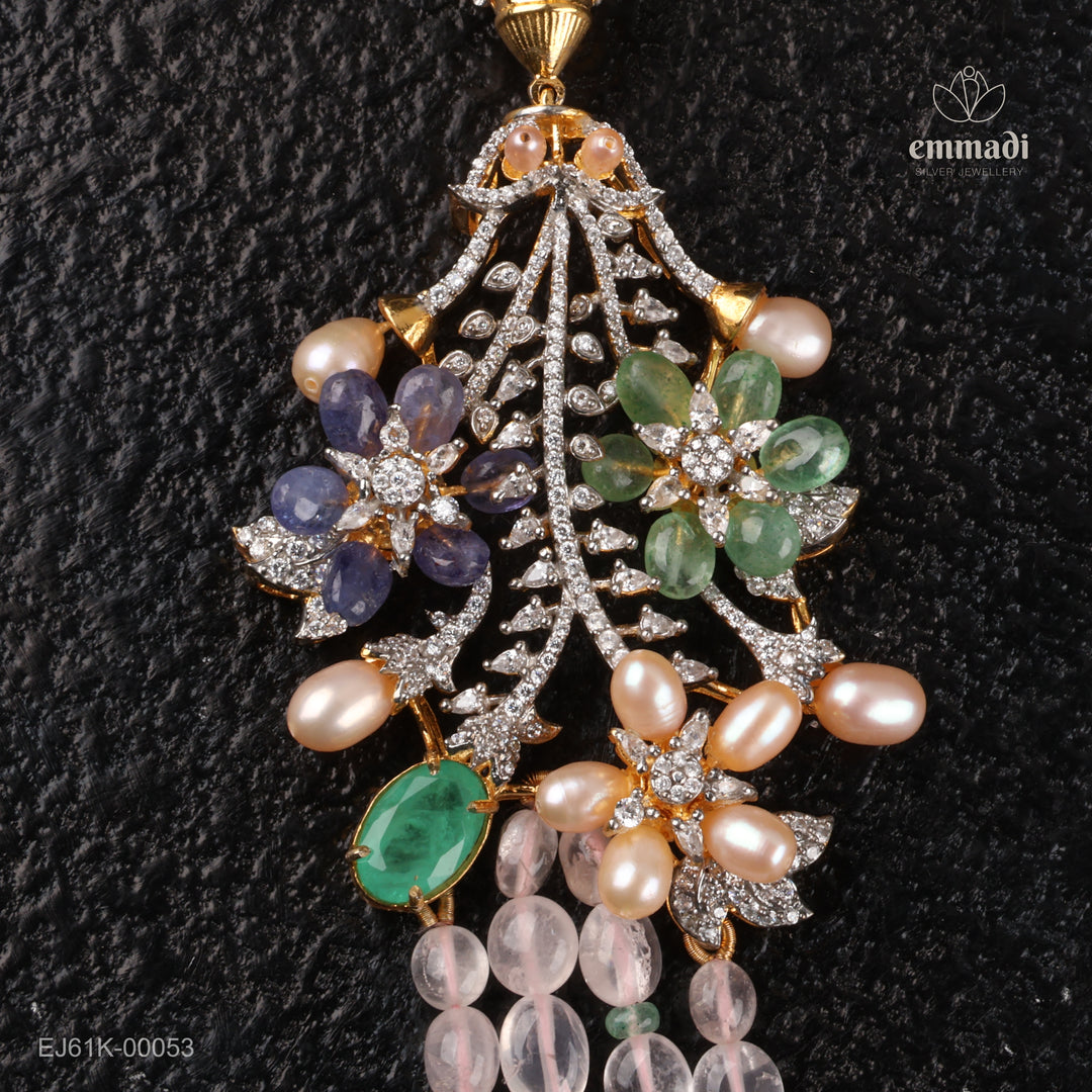 Long Necklace Gem Stone