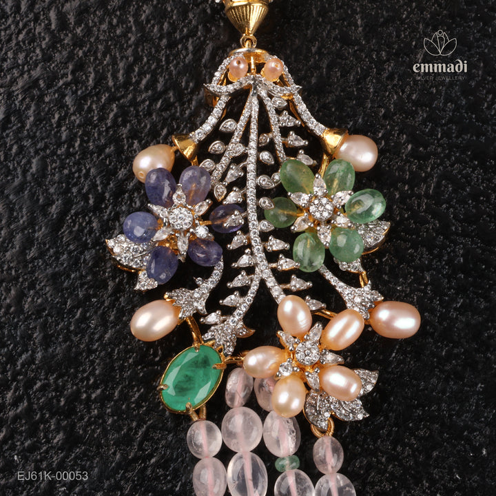 Long Necklace Gem Stone