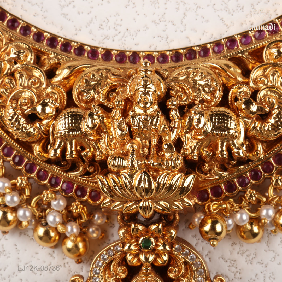 Short Necklace Premium Nakshi