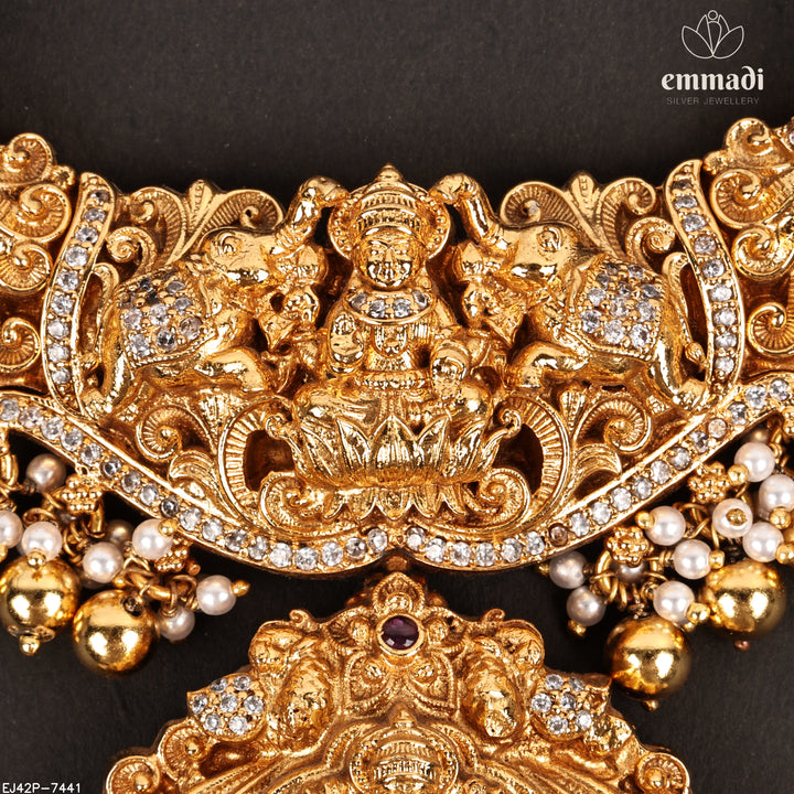 Short Necklace Premium Nakshi